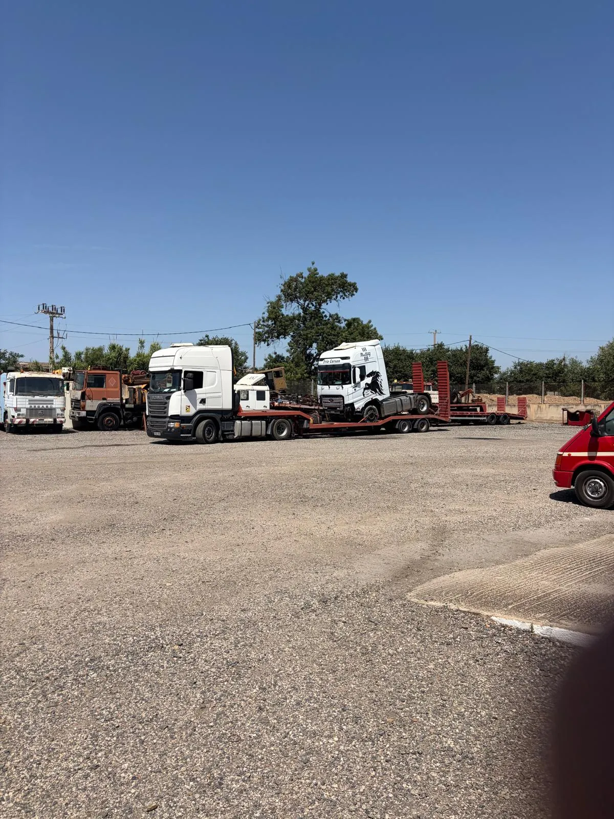 Flota de camiones de transporte de Limpresur